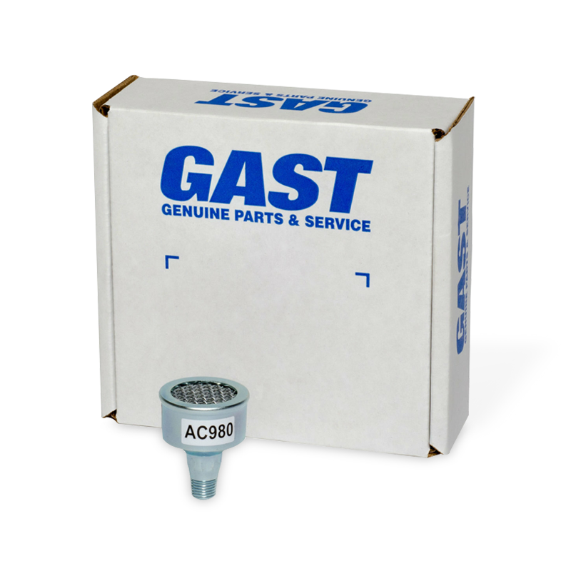 Silenciador para Motores 2AM/4AM
1/4" NPT GAST AC980