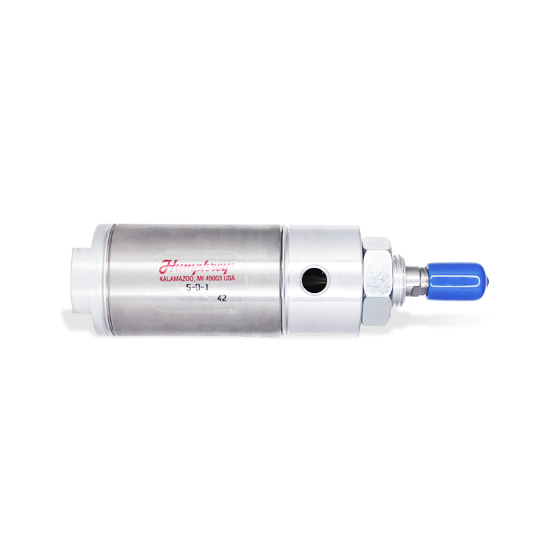 Cilindro Neumático 1 1/2" de diámetro, doble acción, montaje de nariz HUMPHREY 5-D-1