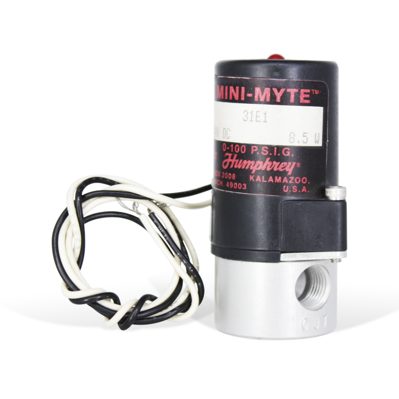 [31E1-24VDC] Electroválvula 3 vías, 2 posiciones, 1/8" NPSF, Mini-Myte HUMPHREY 31E1-24VDC 