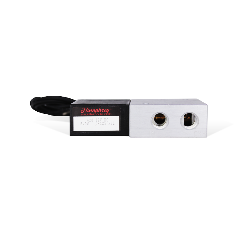 [420-12 VDC] Electroválvula 4 vías, 2 posiciones, multipropósito, con tipo de acción directa HUMPHREY 420-12VDC