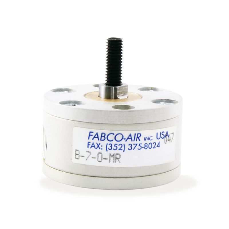 [B-7-0-MR] Cilindro Neumático Pancake 3/4" de diámetro, 1/8" de carrera FABCO AIR B-7-O-MR