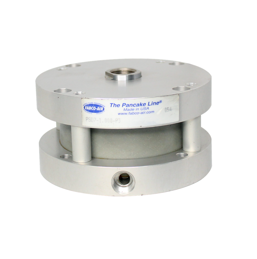 [PSD7-1.000-P3] Cilindro Neumático Pancake II 3" de diámetro, 1" carrera FABCO AIR PSD7-1.000-P3