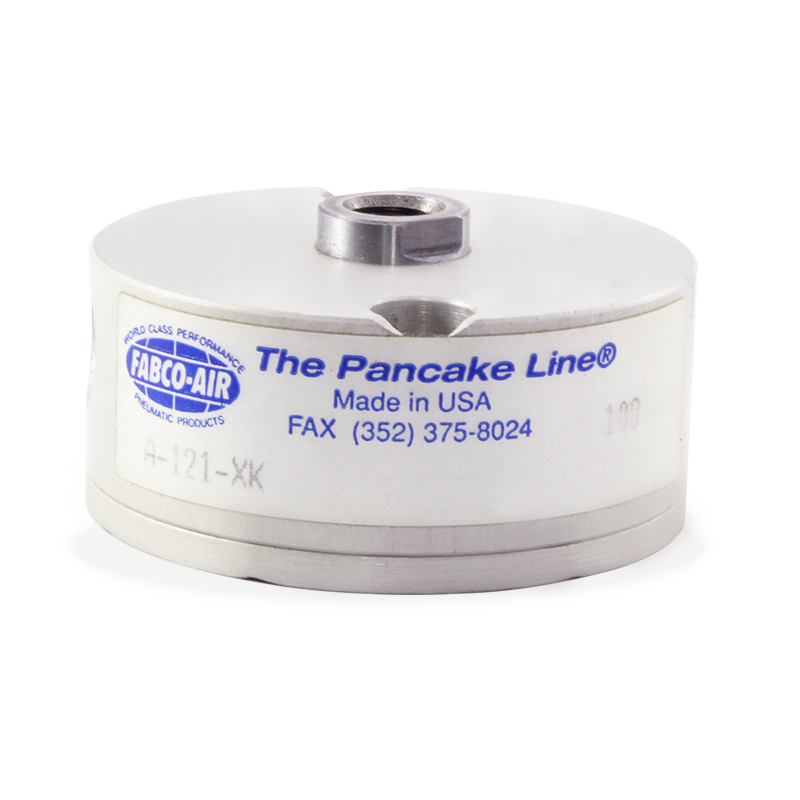 Cilindro Neumático Pancake, 1-1/8" de diámetro, 1/8" de carrera FABCO AIR A-121-XK