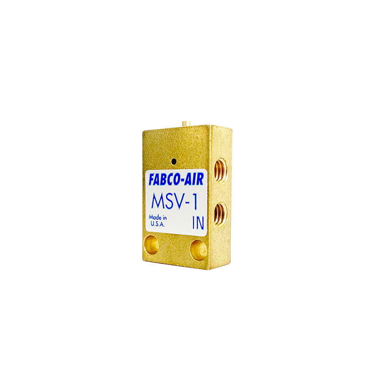 [MSV-1] Micro Válvula de Control 3 vías, 2 posiciones N/C FABCO AIR MSV-1