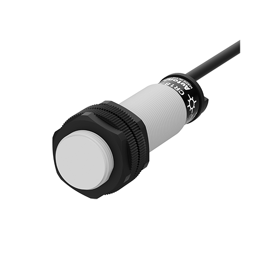 Sensor capacitivo cilíndrico M18 con cable, distancia de sensado: 8mm Autonics CR18-8DP