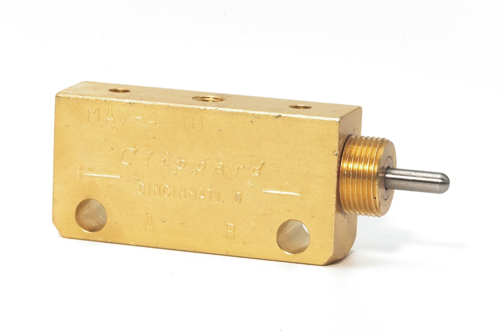 Válvula Miniatura 2,3,4 Vías Puertos De 10-32 Clippard Mav-4