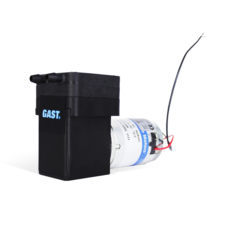 [15D1150-101-1006] Bomba de Vacío de diafragma 12 VCC, DC 7 lpm, 20 PSI GAST 15D1150-101-1006 