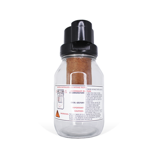 [AA900F] Silenciador de Vidrio con Filtro  32 oz 3/4" NPT  GAST AA900F