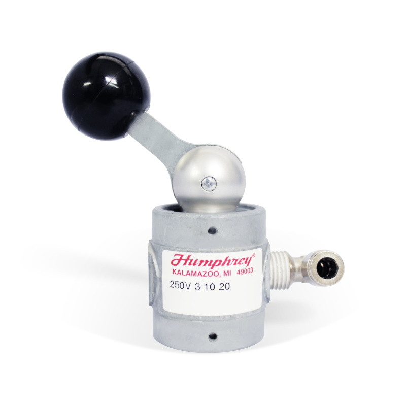[250V-3-10-20] Válvula de Palanca 3 vías, 2 posiciones, 1/4" NPSF HUMPHREY 250V-3-10-20