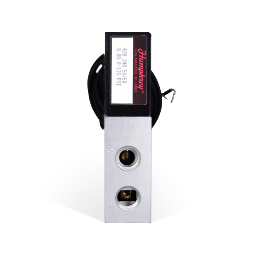 [420-240 VAC] Electroválvula 4 vías, 2 posiciones multipropósito, con tipo de acción directa HUMPHREY 420-240 VAC 
