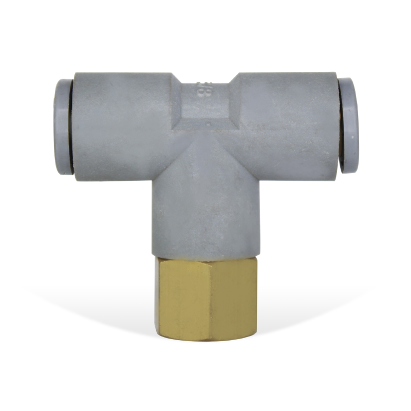 [30086014] Conexión “T” 1/4" NPT hembra, manguera 3/8”  LEGRIS 30086014