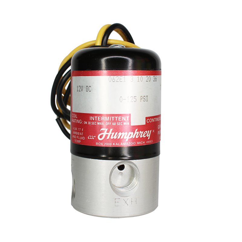 [062E1-3-10-20-36 12VDC] Válvula solenoide 2 posiciones, N/C HUMPHREY 062E1-3-10-20-36-12 VDC
