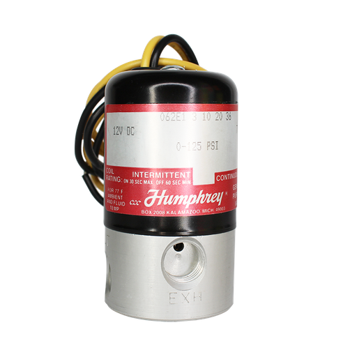 [062E1-3-10-20-36 12VDC] Válvula solenoide 2 posiciones, N/C  HUMPHREY 062E1-3-10-20-36-12 VDC