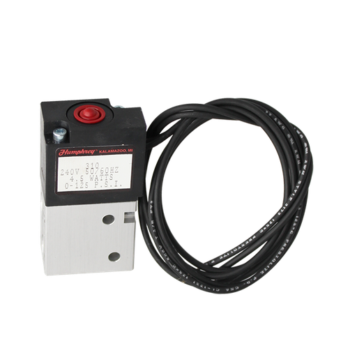[310-24VDC] Válvula solenoide 3 vías, 2 posiciones N/C, con vías de 1/8" NPSF HUMPHREY  310-24VDC