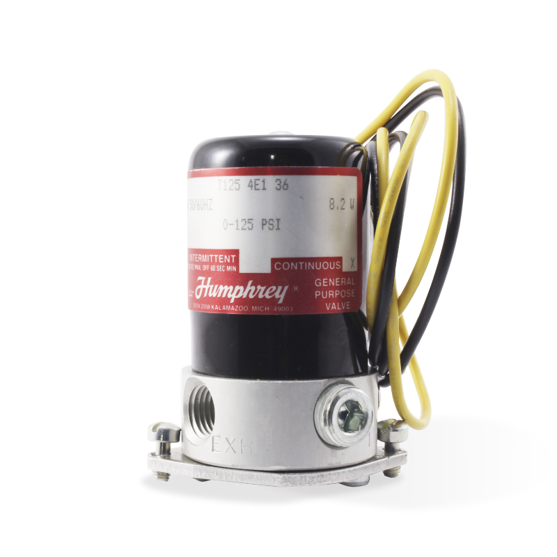 [T125-4E1-36-120] Electroválvula 120VAC 4 puertos, 2 posiciones HUMPHREY T125-4E1-36-120 50-60  