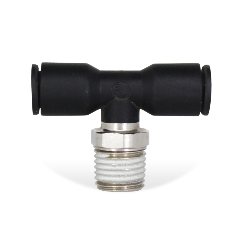 [31080814] Conexión “T” 1/4" NPT Macho, Manguera 5/16” LEGRIS 31080814