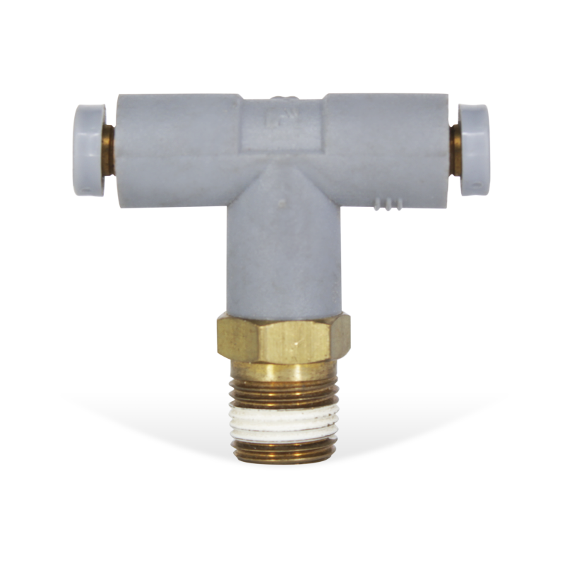 [31085311] Conexión “T” 1/8" NPT Macho, Manguera 1/8” Diámetro Exterior  LEGRIS 31085311