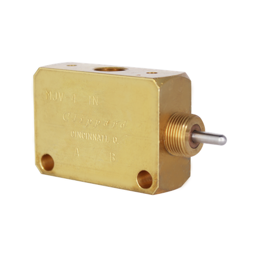 [MJV-4] Válvula de Émbolo 4 Vías, Retorno por Resorte CLIPPARD MJV-4