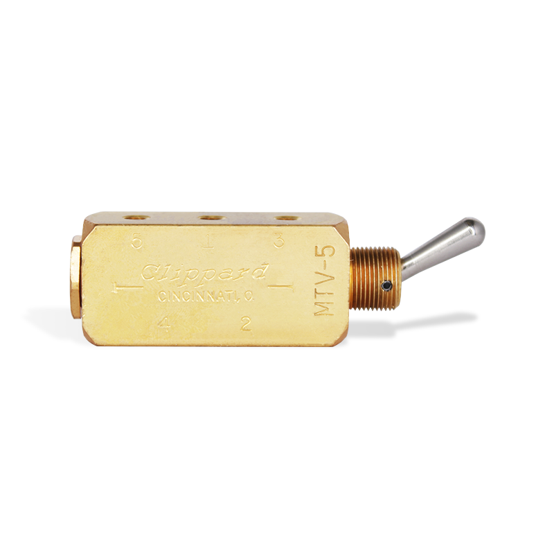 [MTV-5] Válvula de Palanca 4 vías  #10-32 CLIPPARD MTV-5