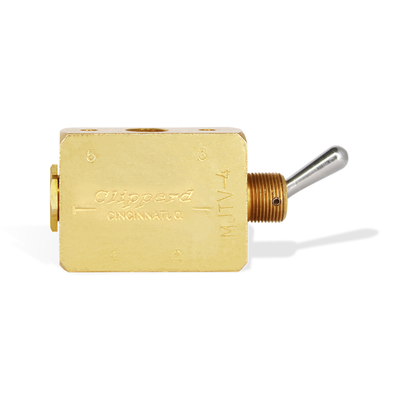 [MJTV-4] Válvula de Palanca 4 vías, 1/8" NPT CLIPPARD MJTV-4