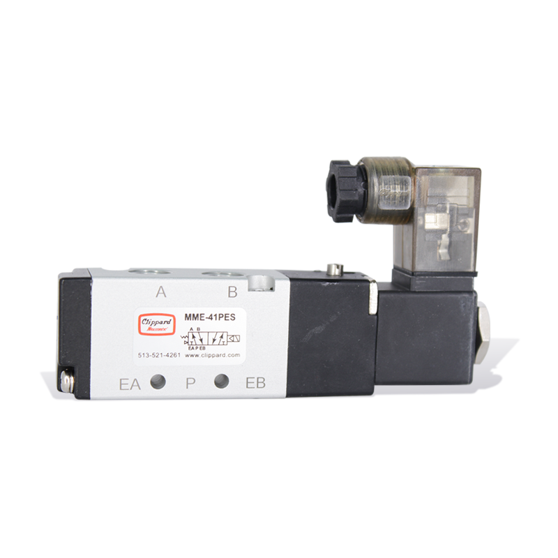 [MME-41PES-D024] Válvula Simple Solenoide, 5 puertos, 24 volts CLIPPARD MME-41PES-D024