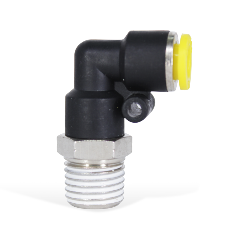 [PQ-ME08Q] Conexión Neumática Codo Macho de 1/4" CLIPPARD  PQ-ME08Q