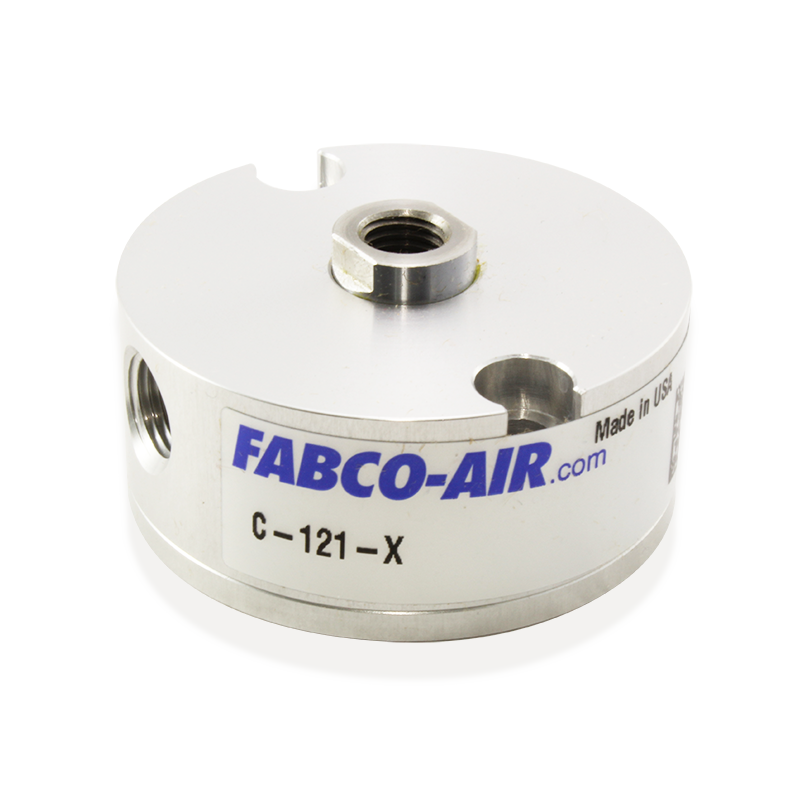 [C-121-X] Cilindro Neumático Pancake 1 1/8" de diámetro, 1/4" de carrera FABCO AIR C-121-X