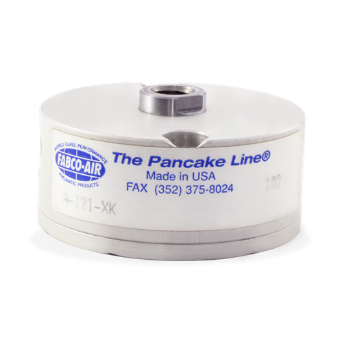 [A-121-XK] Cilindro Neumático Pancake, 1-1/8" de diámetro, 1/8" de carrera FABCO AIR A-121-XK