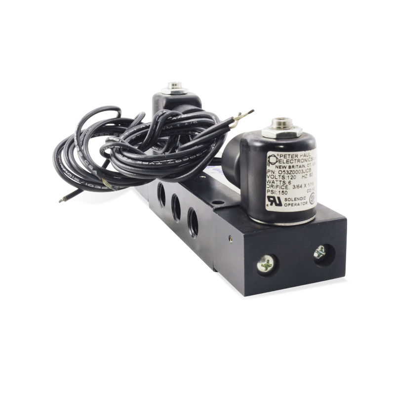 [14CCF-120V] Válvula de Control Direccional serie 14/3400, 4 vías, 3 posiciones, 5 puertos de 1/4 NPT, 120 V FABCO AIR 14CCF-120/60