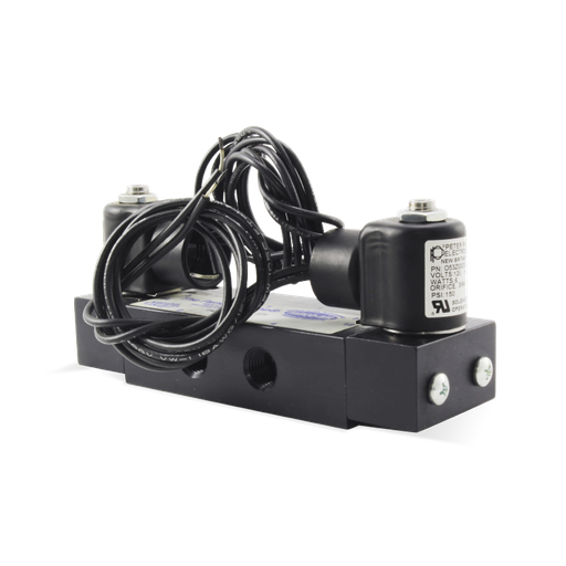 [14CC-4-120-60V] Válvula de Control Direccional Serie 14/3400, puertos de 1/4 NPT, 4 vías 3 posiciones, 5 puertos,120 V FABCO AIR 14CC-4-120/60
