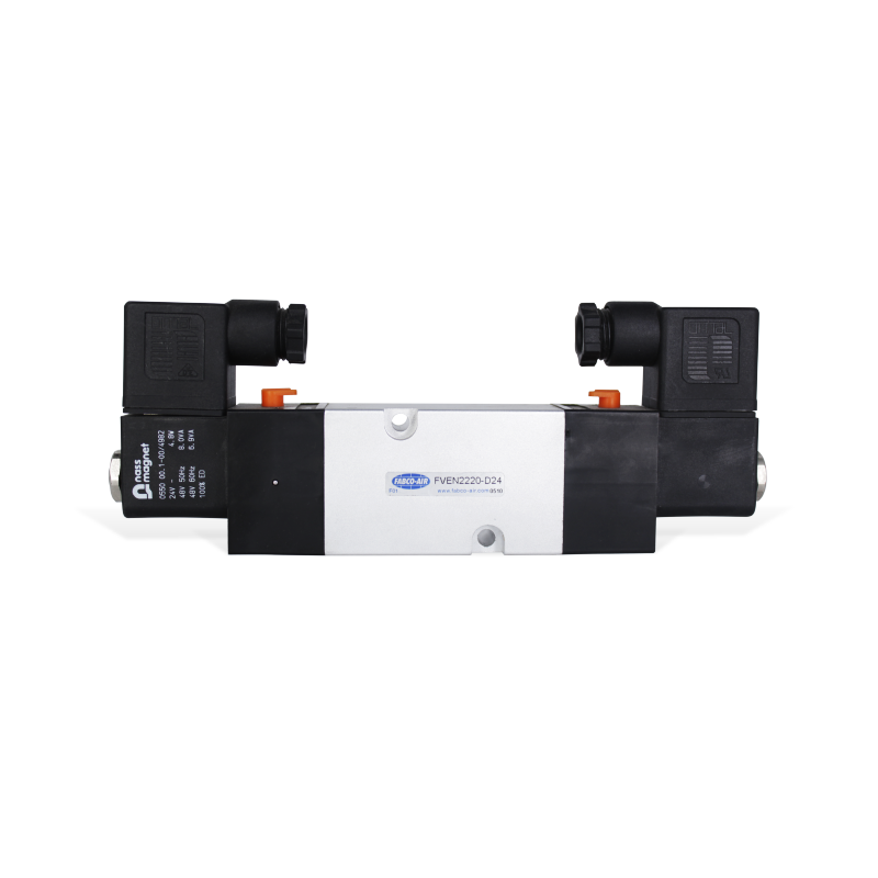 [FVEN2-2-2-D24] Válvula Doble Solenoide 5 puertos, 2 posiciones FABCO AIR FVEN222D24