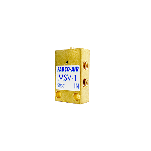 [MSV-1] Micro Válvula de Control 3 vías 2 posiciones N/C FABCO AIR MSV-1