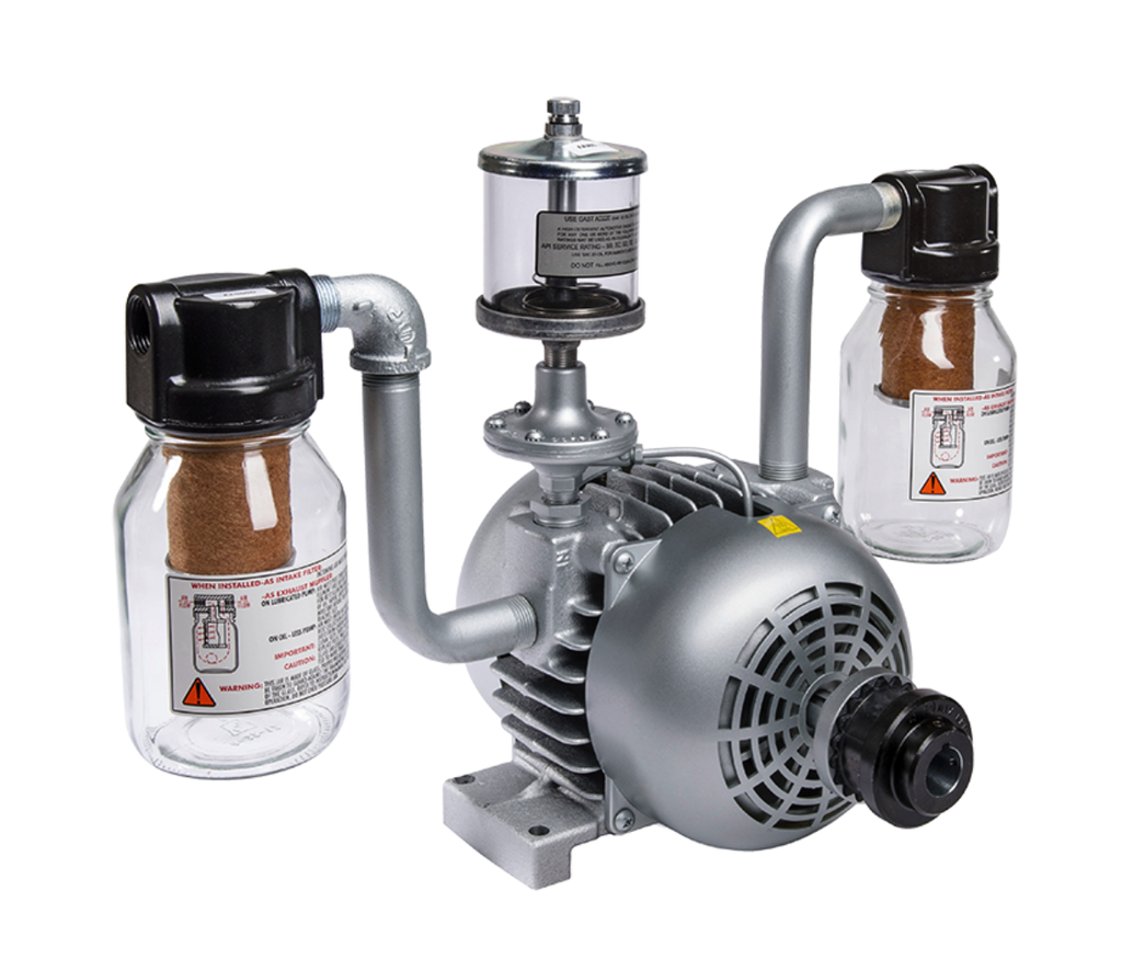 [2065-V2A] Bomba de Vacío de paletas 1 Hp, 28 In-Hg, 17 Cfm GAST 2065-V2A 